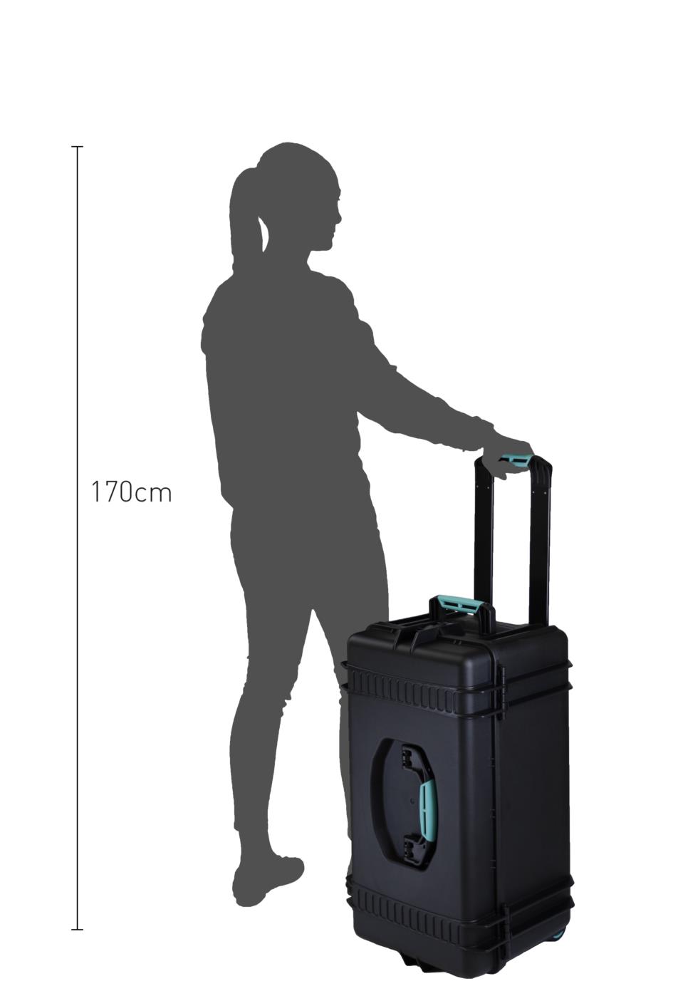 HPRC4300W Outdoorkoffer mit Rollen
