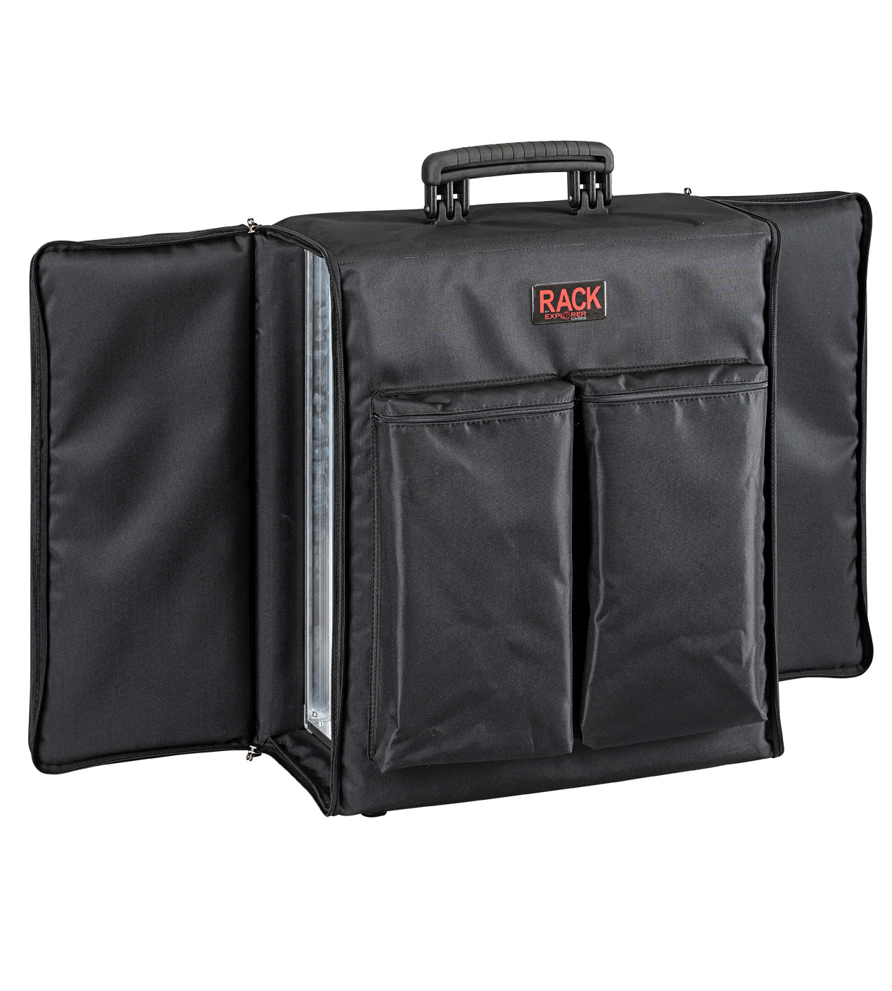 2U Soft 19" Rack Case with carry handle (Up to 420 mm of rack depth)