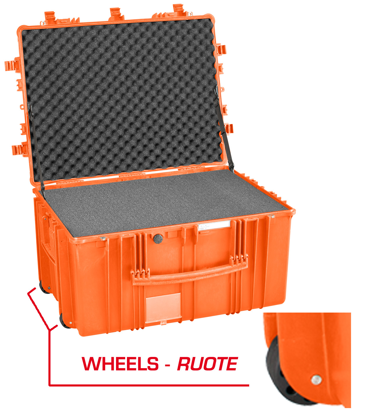 orange / mit Würfelschaum