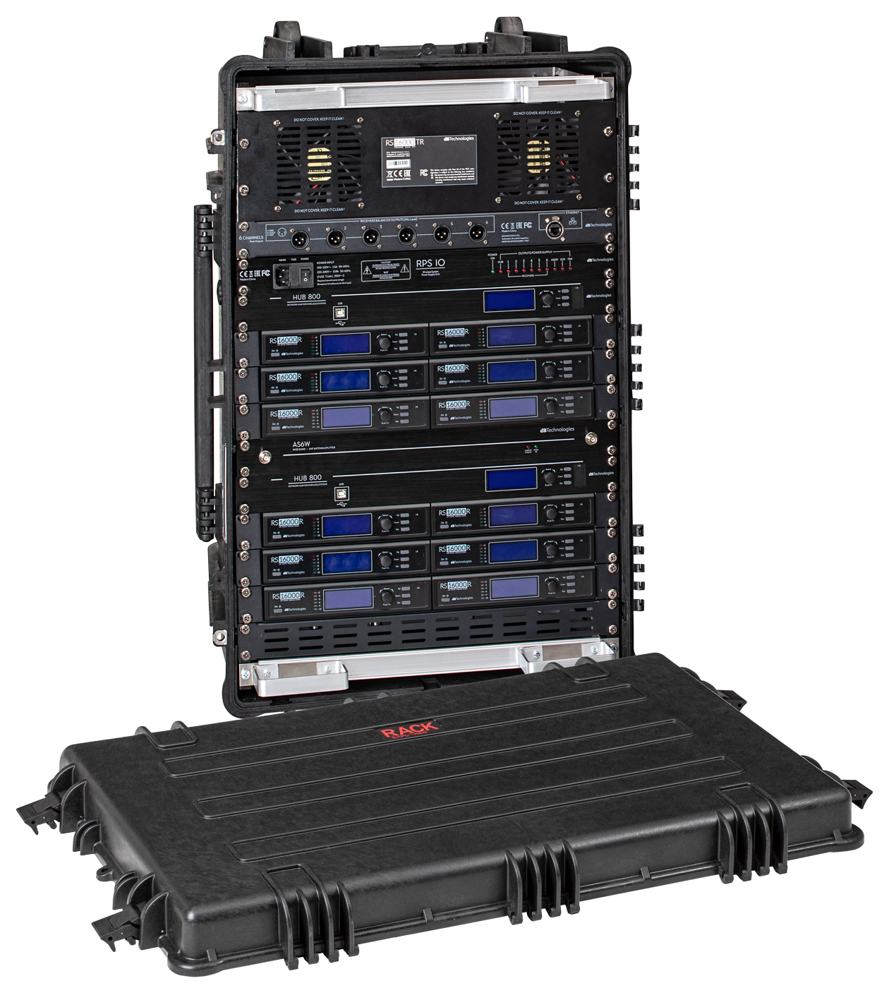 schwarz / 15U Rack Case