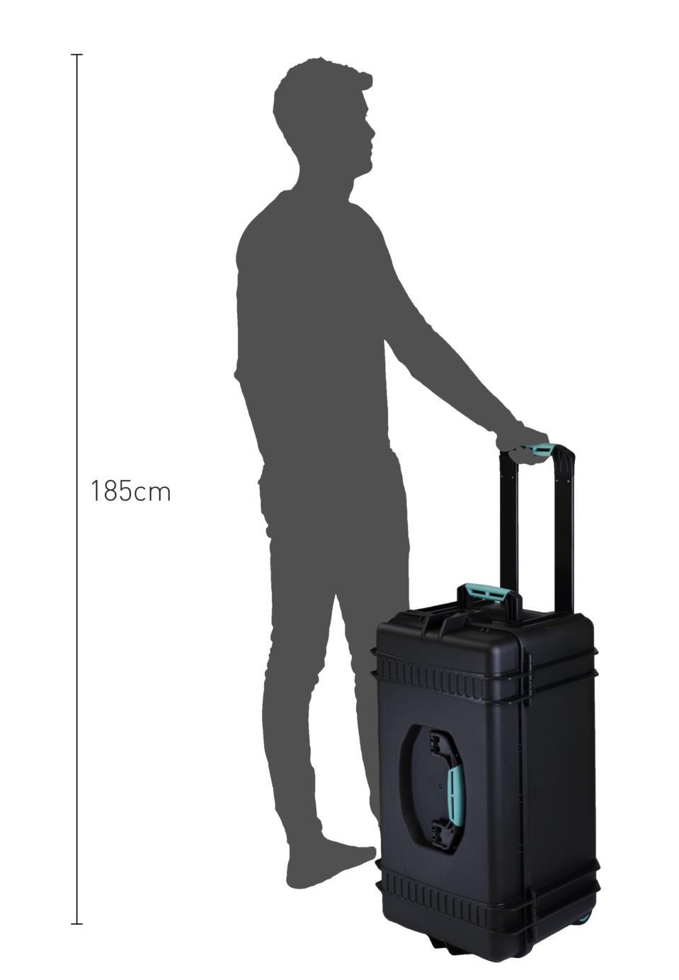 HPRC4300W Outdoorkoffer mit Rollen