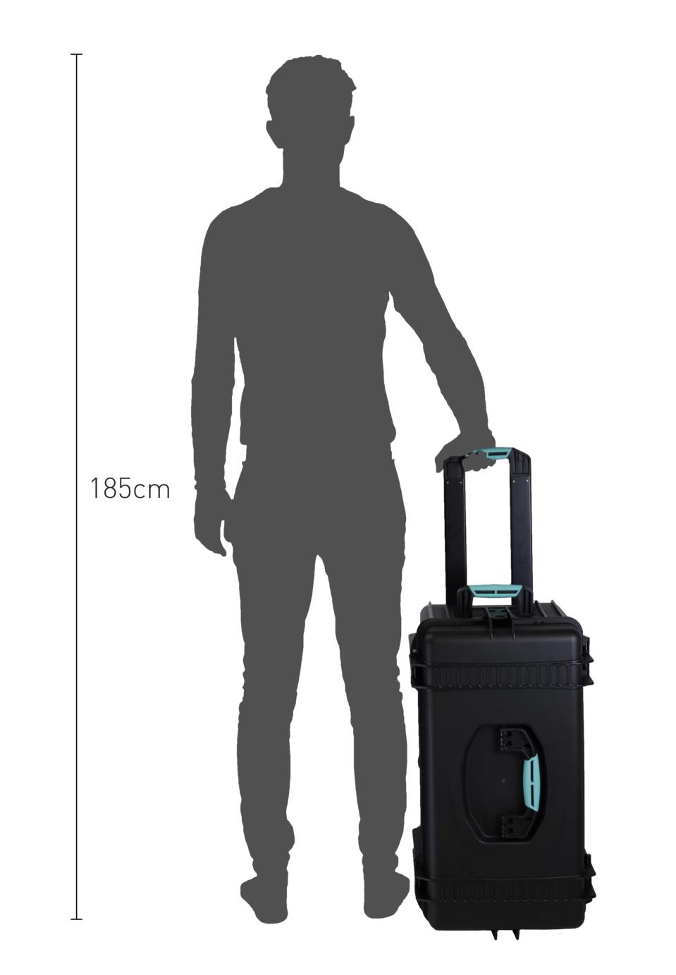 HPRC4300W Outdoorkoffer mit Rollen