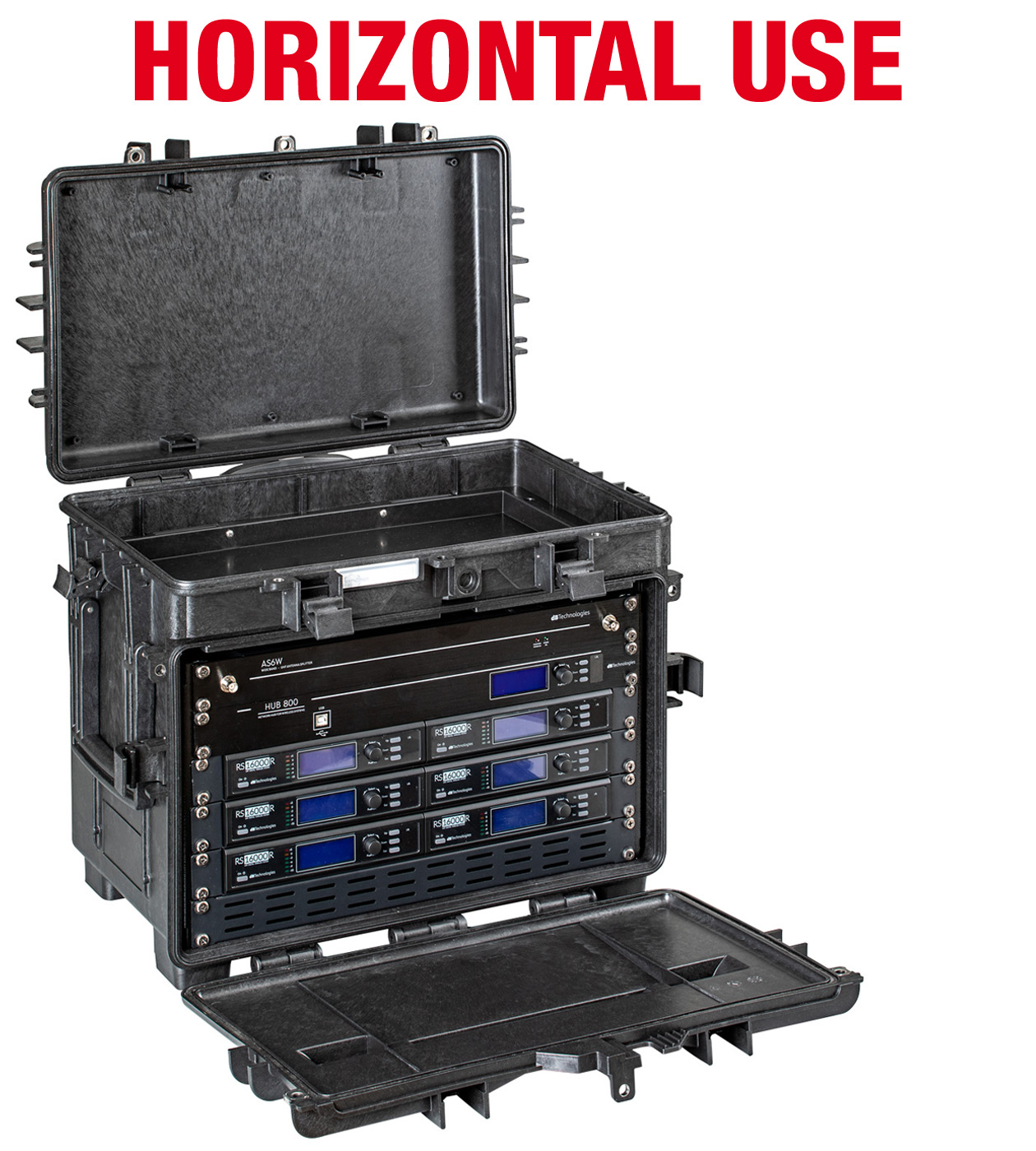 schwarz / für 6 Racks vorbereitet